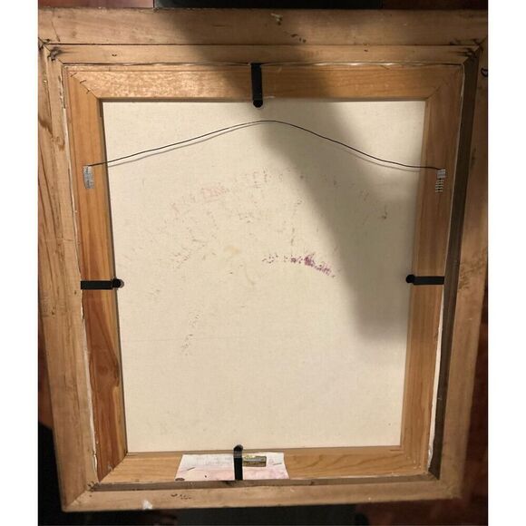 Two Textured Lace Fan Paintings-Cooper - Picture 2 of 7